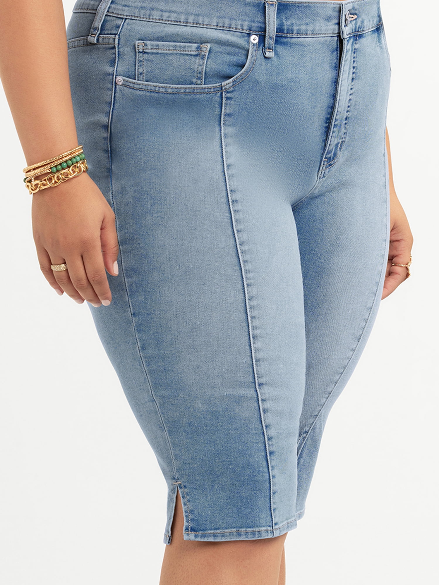 Jessica Simpson Women's and Women's Plus Pedal Pusher Jeans, Sizes 2-24W