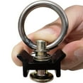 thumbnail image 3 of relayinert 10x L Rail Unique Goujon Raccord avec Anneau Rond Moto Remorque Attaches Remorques Anneau Rond Noir 1Set, 3 of 6