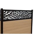 thumbnail image 5 of Enclo Privacy Screens EC18020 4 ft H x 3 ft W Nappa Lasercut WoodTek Vinyl Cedar Color Privacy Screen Kit (2 Panels), 5 of 8