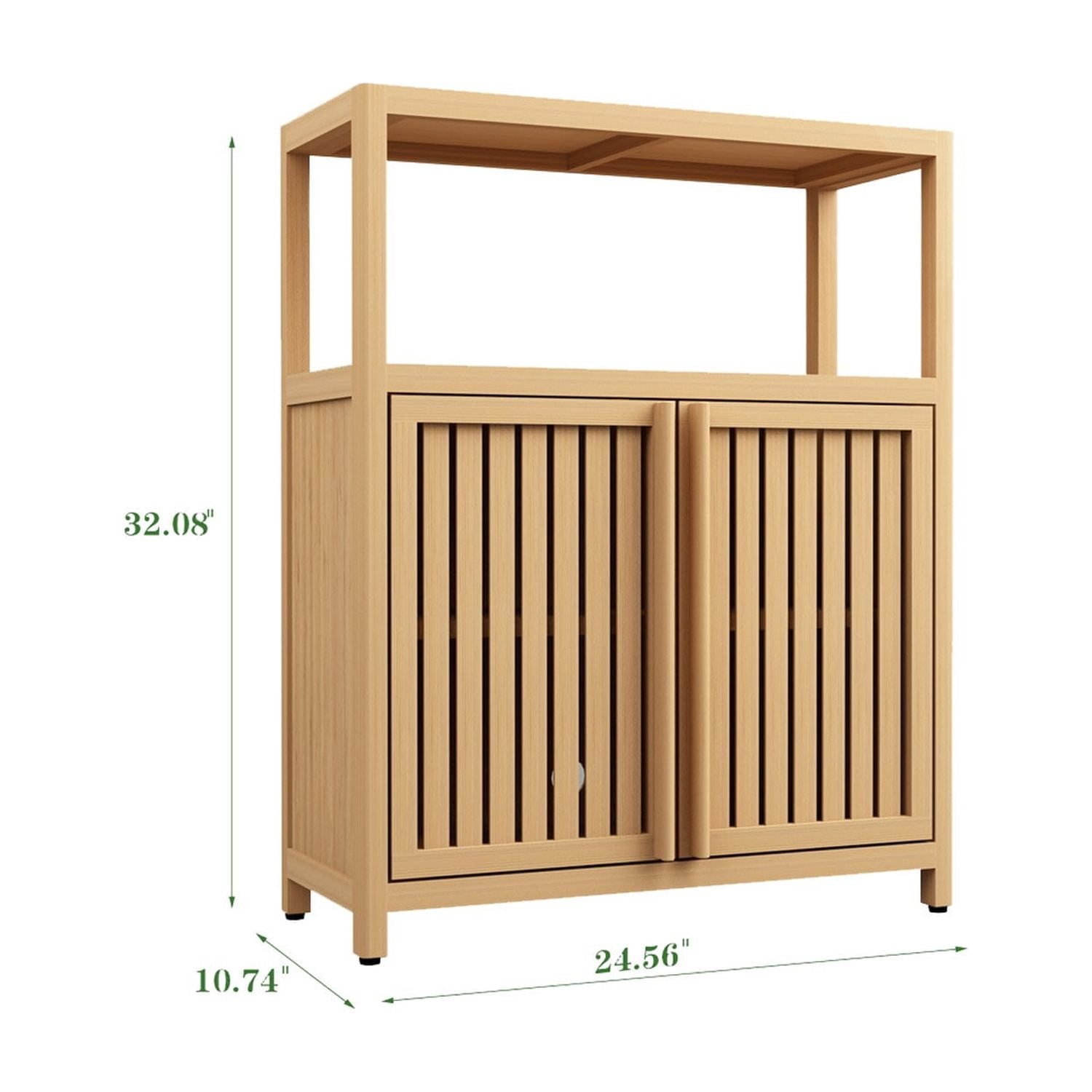 Large Capacity Bamboo Storage Cabinet Furniture for Bathroom Living Room Bathroom Bamboo Storage Cabinet With Shelves