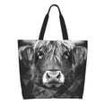 thumbnail image 1 of Fotbe Geometric Bull Design Bolsa Tote Estética de Lona con Estampado para Mujer - Bolsa Reutilizable de Hombro Casual para Vacaciones, Compras, Trabajo y Gimnasio, 1 of 8