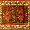 thumbnail image 1 of Ahgly Company Indoor Square Persian Yellow Traditional Area Rugs, 4' Square, 1 of 4
