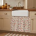 thumbnail image 2 of Fall Maple Leaves Small Cabinet Curtain 11''x13'', Rustic Farmhouse Botanical Simple Beige Bathroom Sink Skirt for Kitchen Vanity Pedestal, Laundry Privacy Drape Waterproof Dishwasher Curtains, 2 of 9