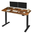 thumbnail image 1 of Homall 48" × 24" Electric Height Adjustable Standing Desk Home Office Computer Desk Memory Preset with T-Shaped Metal Bracket,Brown, 1 of 7