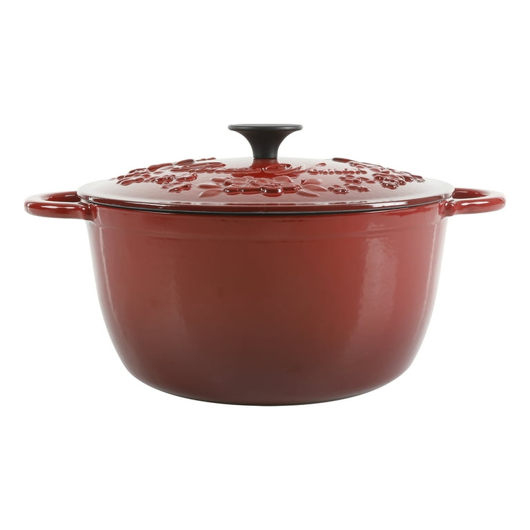 Our Table 6 qt. Enameled Cast Iron Dutch Oven in Red