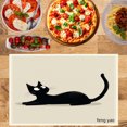 thumbnail image 2 of Amarainy Black Cat Design Linen Table Mats Set of 4 for Home Kitchen Table Decor 12x18 inch, 2 of 5