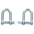 thumbnail image 4 of 8mm Galvanised Dee D Shackle 4 Pack Chandlery Marine Rigging Shackle, 4 of 4
