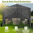 thumbnail image 3 of Edtara Pop Up Canopy Tent Is Designed for Outdoor Parties, Beach Outings, Backyard Events, and Camping, Featuring Waterproof Fabric, Uv Protection, and An Included Carry Bag for Portability, 3 of 8