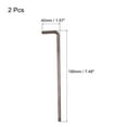 thumbnail image 2 of Unique Bargains T40 Anti Tamper Proof Torx Star Key Bit Wrench, L-Shape 7.48-inch Long Arm, S2 Steel 2 Pack, 2 of 5