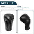 thumbnail image 5 of Unique Bargains ABS Gear Shift Knob Button Cover for Toyota Camry Corolla Avalon 2019-2025 Carbon Fiber Black, 5 of 6