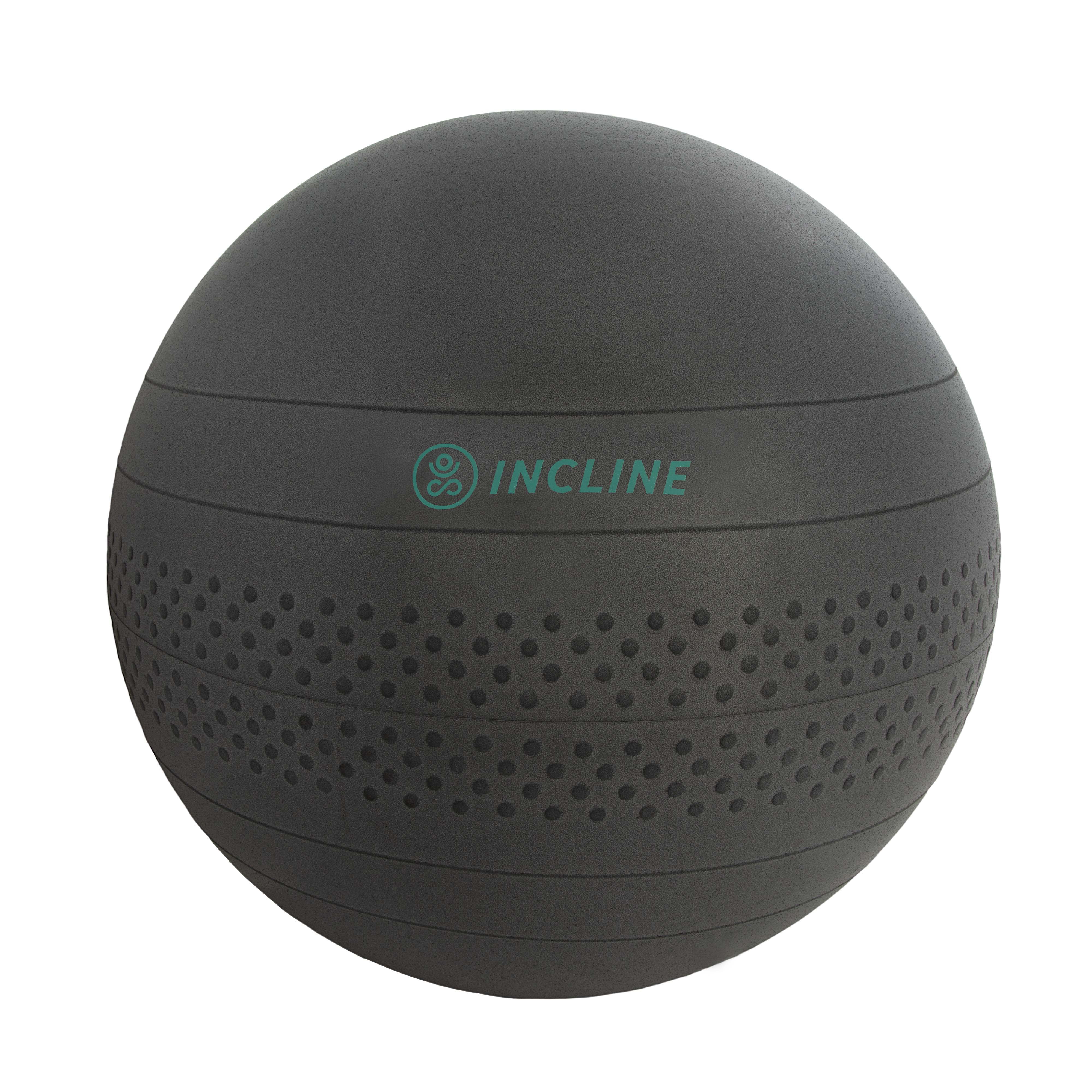 Incline Fit AntiBurst Exercise Ball, Base & Pump (55, 65, 75 cm) for Balance, Stability, Yoga