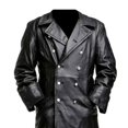 thumbnail image 4 of Men Classic Leather Coat, 4 of 5