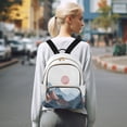 thumbnail image 7 of FORMRS Mini Backpack Purse for Women Travel Daypack Casual Shoulder Bag, Art Mountain and Sun Pattern, 7 of 7
