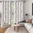 thumbnail image 7 of Lfeey Vintage Floral Watercolor Blackout Curtains, Room Darkening Thermal Insulated Window Drapes with Grommet Top, 42" W x 96" L, 2 Panels, 7 of 7