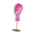 thumbnail image 4 of Soporte para pelucas, modelo de cabeza de maniquí, decoración del hogar, soporte para sombreros ajustable y estable, soporte de exhibición de pelucas Rosa Rojo Oro Base, 4 of 10