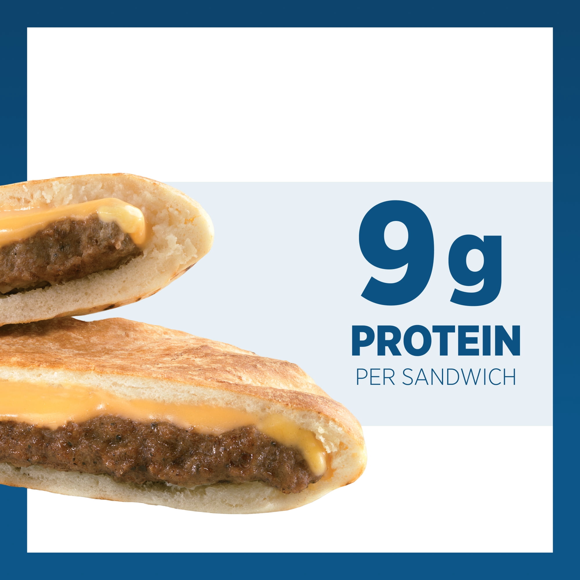 Sandwich Bros. Burger Melts, Frozen Pita Sandwiches, 13.5 oz., 6-Count