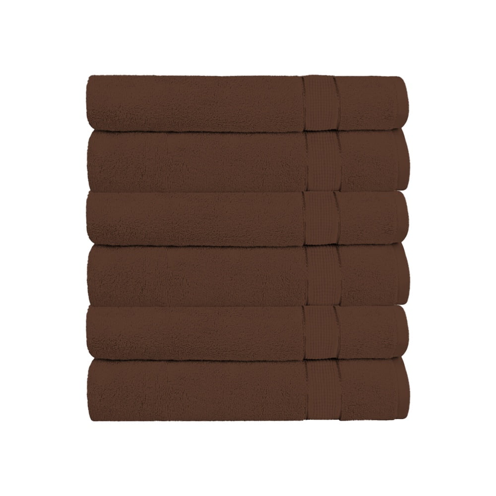 6 Pack Cotton Hand Towels Set (16 x 32 inches) Soft and Absorbent 600 GSM Towels for Bathroom, Gym, Shower, Hotel, Spa