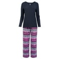 thumbnail image 3 of Fruit of the Loom Women's Beyond Soft Long Sleeve Waffle Top and Flannel Bottom Pajama Set, Sizes S-4X, 3 of 9