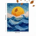 thumbnail image 3 of Sunny Ocean Waves Mosaic Canvas Wall Art, Sea Wave Print for Living Room, Bedroom, Kitchen, Bathroom and Hotel Decor, 3 of 8