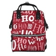 thumbnail image 1 of Disketp Ho Pattern Funny Christmas Mochila de Pañales de Gran Capacidad con Múltiples Bolsillos, Mochila de Viaje Multifuncional para Bebé, Unisex, Moderna y Resistente, 1 of 6