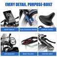 thumbnail image 4 of Seemoon 4OOOW Dual Motor Fat Tire Electric Dirt Bike 52V 20Ah Removable Battery 38 MH 160Nm 26 x 4 inch Long Range Hydraulic Brakes for Adults, 4 of 9