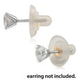 thumbnail image 4 of Universal EZback Earring Backs Soft Clear Silicone and 14k Yellow Gold Large 1 Pair, 4 of 6