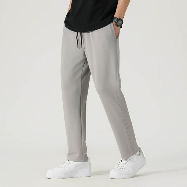 Pantalones largos de nailon para hombre, informales, para uso diario, para exteriores, playa, holgados, ligeros y transpirables.
