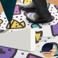 thumbnail image 2 of Yayeee Doormat for Indoor Entrance 32" x 20" Non Slippery Floor Rug, Purple Retro Pattern, 2 of 8