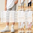 thumbnail image 3 of OJSFQUFP Girls' Pants Cropped Pants Summer Thin Breathable Versatile Slim Fit Casual Pants Pants Kids, 3 of 9