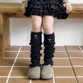 thumbnail image 2 of lnmuld Fall Socks Kids Leg Warmers Knitted Loose Socks Knee High Leggings for Girls and Boys Winter Warmth Accessories Size:One Size, 2 of 3