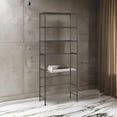 thumbnail image 6 of 3 Tier Over the Washer Laundry Storage Rack, 67 Inch Tall Black Steel, 6 of 6