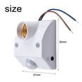 thumbnail image 3 of PIR Motion Sensor Light Socket Automatic Lamp Holder for E27 Bulb AC110-240V, 3 of 11