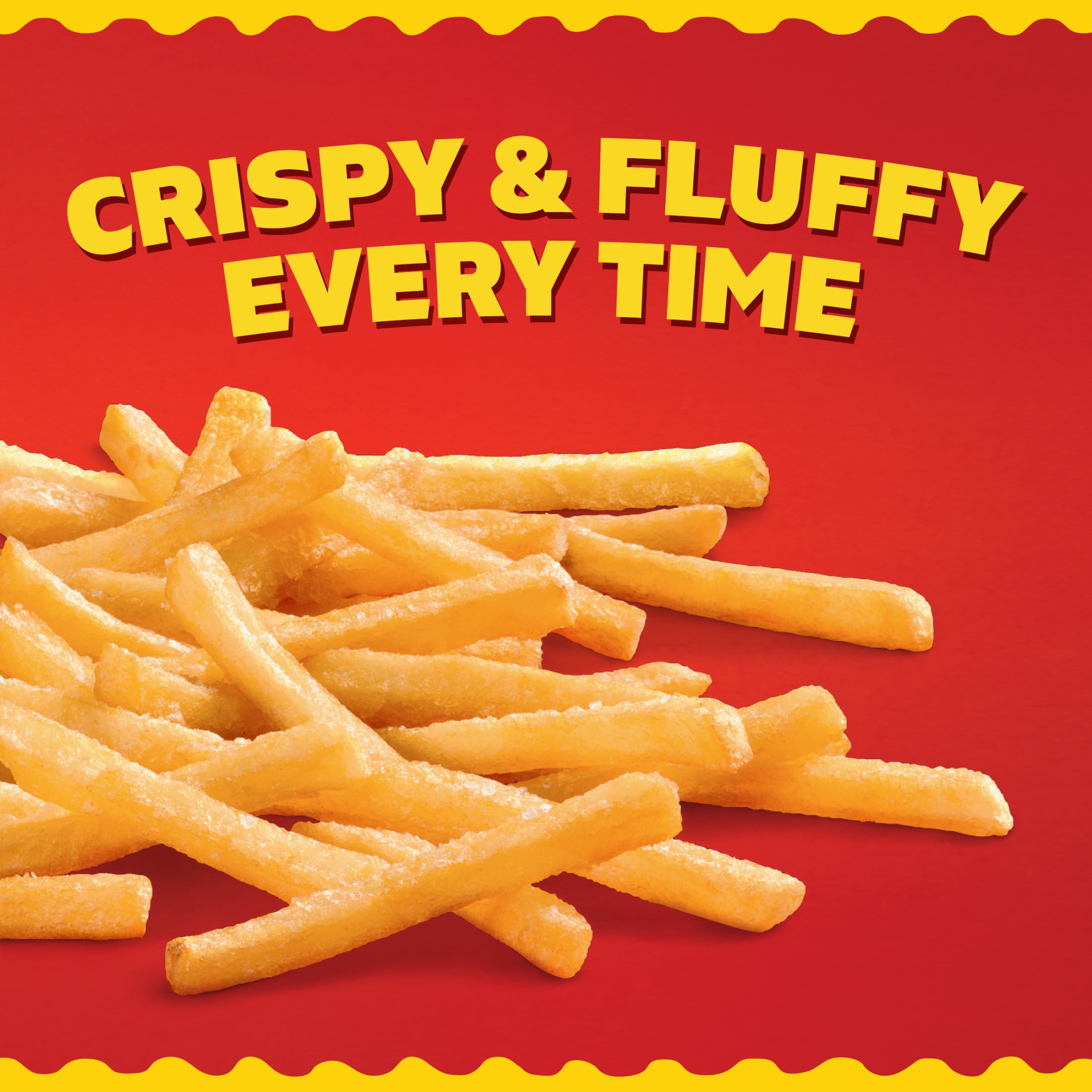 Ore-Ida Extra Crispy Fast Food Fries French Fried Frozen Potatoes, 1 Bag, for Easy Snacks and Dinner Sides, Gluten-Free, 26 oz