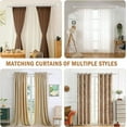 thumbnail image 6 of Knobelite Satin Nickel 4 Pack Window Treatment Single Curtain Rod, Adjustable Drapery Rod Set from 48 to 86 Inches with Crystal Finial Finials(4-7.2ft), 1-Inch Diameter Curtain Rods for Windows, 6 of 6