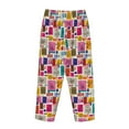 thumbnail image 5 of Naloa Cute Doodles Print Women’s Ultra-Soft Comfy Pajama Lounge Pants with Pockets & Drawstring, 5 of 8