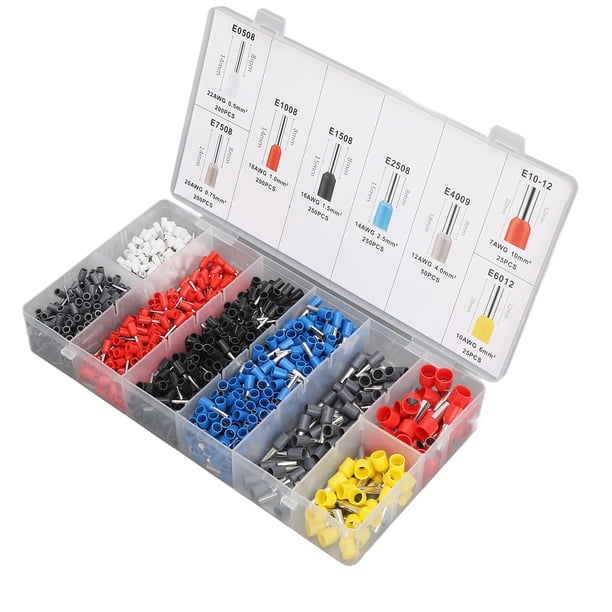 Kit Surtido De Terminales De Engarzado De Alambre, Terminal De Engarzado De Alambre Resistente De Acero Plástico Para Mantenimiento De Circuitos Domésticos