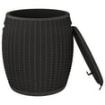 thumbnail image 2 of vidaXL 4-in-1 Garden Storage Box Black Polypropylene, 2 of 5