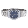 thumbnail image 3 of Reloj para hombre Nikou luminoso resistente al agua correa de acero inoxidable blanco y azul, 3 of 15