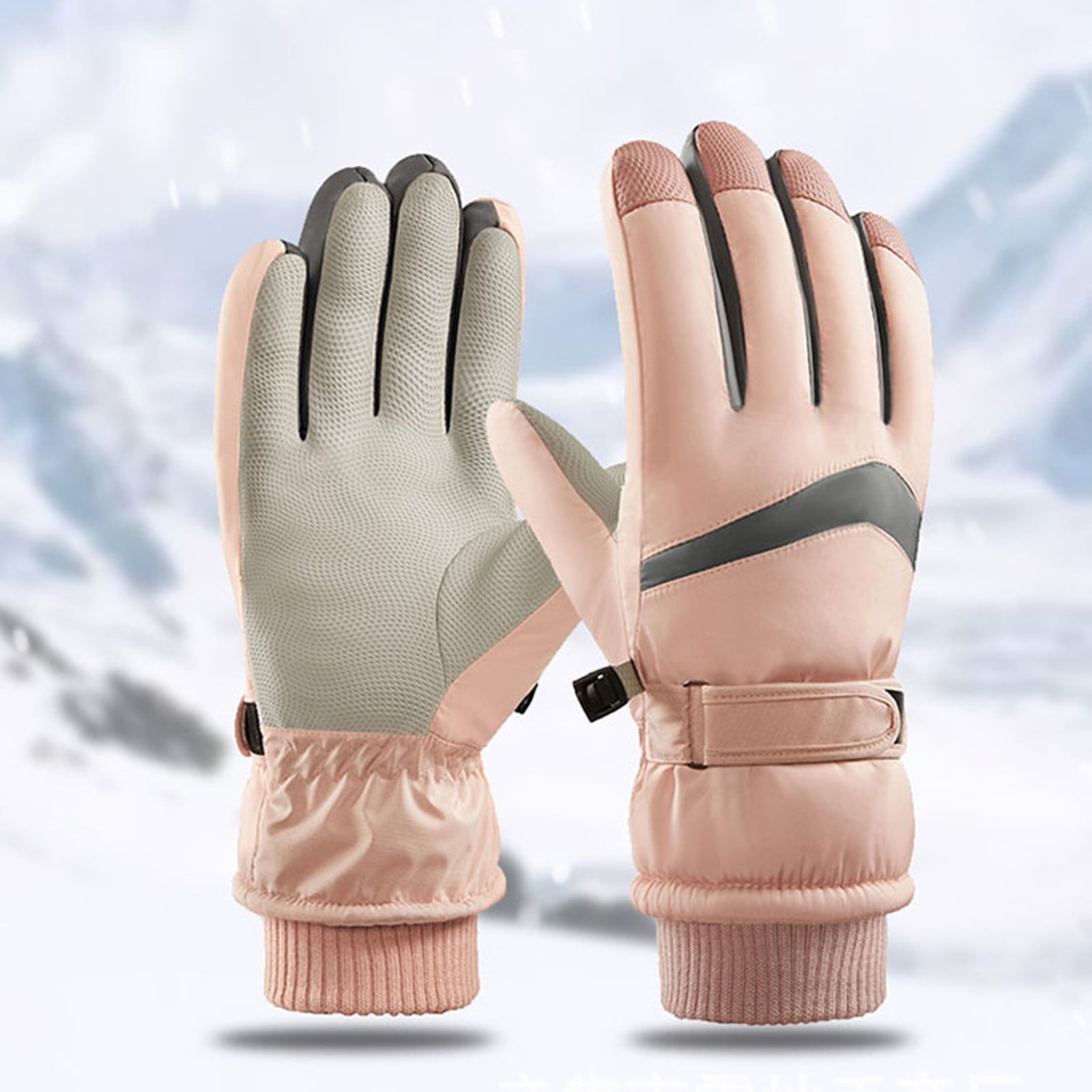 womens leather ski gloves