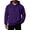 Dark Purple, variant on OIOLOYJM Mens Hoodies Casual Oversized Drawstring Soft Workout Hooded Sweatshirts Stylish Business Work Pullover with Pocket Light Blue L