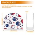 thumbnail image 4 of Yayeee Napkin Holder for Table Set of 2 Kitchen Paper Tissue Organization, Cartoon American Football Helmets, 4 of 8