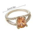 thumbnail image 4 of Ganfancp Señoras de La Moda de Diamantes de Regalo de Boda 1Pc Ofertas y Liquidaciones 1X Anillo, 4 of 5