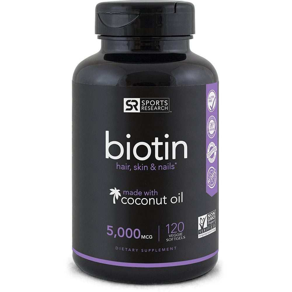 Biotin Enhanced Coconut Oil for Better Absorption 120 MiniVeggie Soft