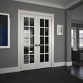 thumbnail image 2 of EightDoors 80" x 24" 10-Lite French Clear Glass White Prefinished Solid Wood Core Door, 2 of 3