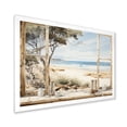 thumbnail image 2 of Designart "Charm of Beachside Cottage I" Coastal Framed Wall Art Decor - Coastal White Coastal Windows Entryway Framed Wall Art Print, 2 of 6