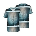 thumbnail image 2 of Easygdp Winter Rabbit Men's Muscle T-Shirt Men's Baseball Short Sleeves, for Gym Workout Athletic with Button - Large, 2 of 9