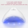 thumbnail image 3 of Mini lámpara de uñas, lámpara de uñas LED UV portátil, lámpara de gel táctil, secador de esmalte de uñas profesional recargable de 5 W con 2 temporizadores (30 s y 60 s) para todos los esmaltes de uña, 3 of 5
