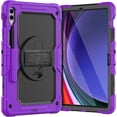 thumbnail image 1 of Funda para Samsung Galaxy Tab S10 Plus 12.4 pulgadas 2024/S9 FE Plus/S9 Plus 2023, funda protectora resistente a prueba de golpes con protector de pantalla, soporte giratorio de 360°, correa de mano, 1 of 9