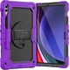 thumbnail image 1 of Funda para Samsung Galaxy Tab S10 Plus 12.4 pulgadas 2024/S9 FE Plus/S9 Plus 2023, funda protectora resistente a prueba de golpes con protector de pantalla, soporte giratorio de 360°, correa de mano, 1 of 9