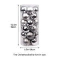 thumbnail image 2 of HCBY 24Pcs Christmas Ball Ornaments, Christmas Tree Decoration Baubles Ornaments, Shatterproof Balls for Xmas Hanging Festive Holiday Home Decor(Silver,2.36"), 2 of 6